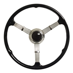 1935-37 Style Banjo Steering Wheel Kit | Black Button