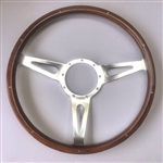 WOOD WHEEL 15" WALNUT 3 SPOKE