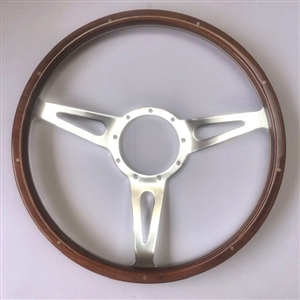 WOOD WHEEL 15" WALNUT 3 SPOKE