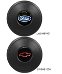 BLACK PLASTIC HORN BUTTON