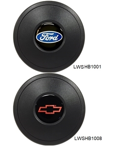 BLACK PLASTIC HORN BUTTON