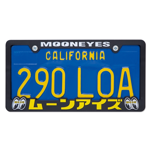 MOONEYES & KUSTOMCITY 超超超貴重 Raised MOONEYES (Katakana) Logo USA size License Plate Frame