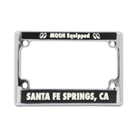 MOON Equipped SANTA FE SPRINGS, CA Metal License Frame for US Motorcycle