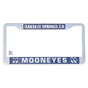 MOONEYES Santa Fe Springs License Frame (Blue)
