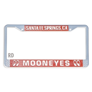MOONEYES Santa Fe Springs License Frame (Red)
