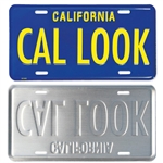 Blue/Yellow CA License Plate - CAL LOOK