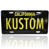 Black/Yellow License Plate - KUSTOM