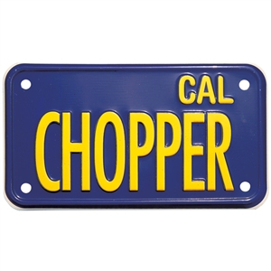 Blue Plate "CHOPPER" for MC