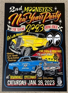 MOONEYES New Yearâ€™s Party 2023 Poster