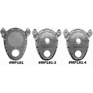 Fits 1955-65 Chevy Small Block SB Steel 2 Piece Timing Chain Cover Set Chrome 