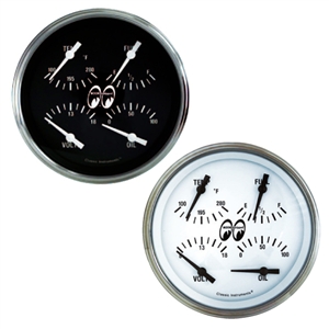 4-5/8" Quad Gauge - Fuel, Oil, Temp & Volts