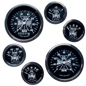 MOON Iron Cross 6 Gauge Set - Black Face