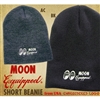MOON Equipped Embroidered Short Beanie