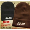 MOON Equipped Embroidered Long Beanie Hat