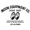Moon Equip. Speed Shop Die Cut Decal - Black