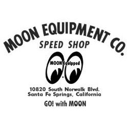 Moon Equip. Speed Shop Die Cut Decal - Black