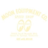 Moon Equip. Speed Shop Die Cut Decal - Ivory