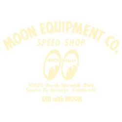 Moon Equip. Speed Shop Die Cut Decal - Ivory