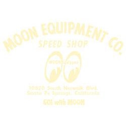 Moon Equip. Speed Shop Die Cut Decal - Ivory