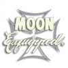 MOON Equipped Iron Cross Die Cut Decal - Ivory w/Silver