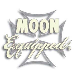 MOON Equipped Iron Cross Die Cut Decal - Ivory w/Silver