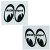 MOON Equipped Eyes Die Cut Decal - Black