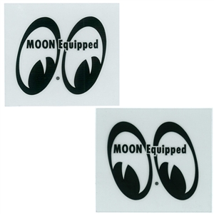 MOON Equipped Eyes Die Cut Decal - Black