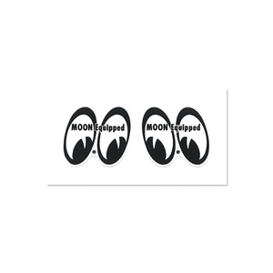 Moon Equipped Eyes Decals Right/Left Pair 1" Sticker
