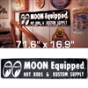 MOON Equipped Black Vinyl Banner