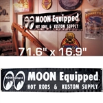 MOON Equipped Black Vinyl Banner