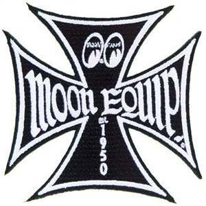 Maltese Iron Cross Moon Equip Patch - Black