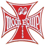 Maltese Iron Cross Moon Equip Patch - Red