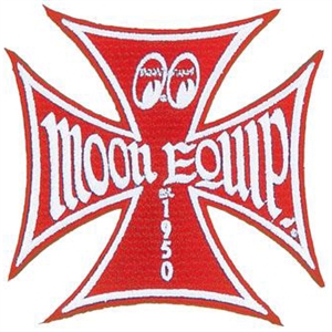 Maltese Iron Cross Moon Equip Patch - Red