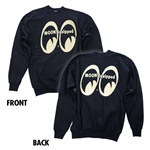 Moon Equipped Logo on Black Sweatshirt