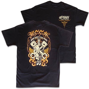 MCCS Moon Custom Cycle Shop T-shirt - Black