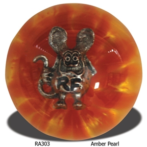 Rat Fink Shift Knob - Amber Pearl