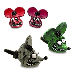 Rat Fink Head License Plate Bolts