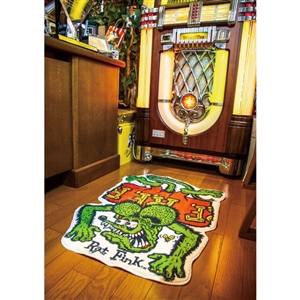 RAT FINK CARPET MAT CRUSHED UNDERFOOT