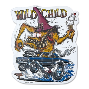 Rat Fink Tin Sign Wild Child