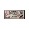 Rat Fink Security Sticker Label Warning Sign