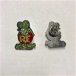 Rat Fink Hat Pin Green