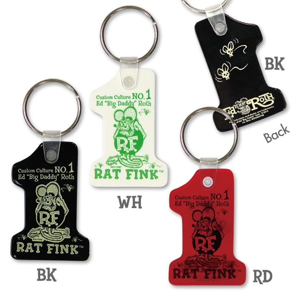 ED ROTH "RAT FINK"  BLACK KEY CHAIN HARD TO FIND COLLECTIBLE 