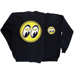 MOON Logo on Black Sweatshirt