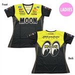 Jim Dunn Racing Yellow Crew Shirt Womens V-neck Type