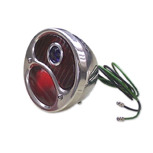 1928-31 Ford Model A Tail Light Replacement Lens with Blue Dot