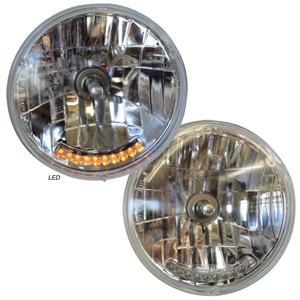7" Halogen Headlight with LED Turn Signal